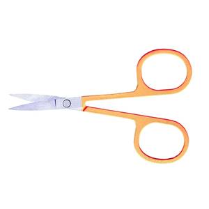 Ciseaux de manucure en acier inoxydable, lame tranchante, manche en plastique, trou rond, style simple, pour soins des ongles, outils de beauté pour adultes - Product Image 5