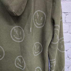 Custom rhinestone hoodie OEM Custom Rhinestone Hoodie Streetwear Fashion Sweatshirt with Crystal Logo Manufacturer - Product Image 5