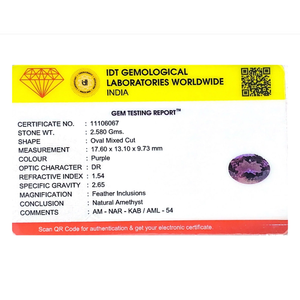 Natural Pear-Shaped Amethyst Loose Gemstone-12.9 Carat Faceted Cut for Fine Jewelry - Product Image 4