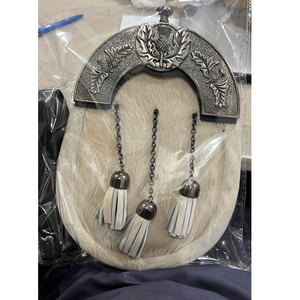 สปอร์รันหนังแท้คุณภาพสูงสุดสำหรับผู้ชายสไตล์สก็อตโบราณ  งานฝีมือชั้นเยี่ยม หนังแท้ 100%  ตกแต่งด้วยขนสัตว์ - Product Image 1