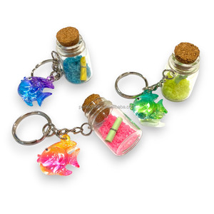 Botella de Arena OEM con Impresión UV, Patrón Animal, Forma 3D, Llavero para Mujer, Impresión de Logotipo Aceptable - Product Image 1