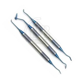 Instrumentos de Relleno Restaurador de Composite, Herramientas Dentales Manuales de Acero Inoxidable, Reutilizables, con Agarre Ergonómico para Precisión en el Material - Product Image 3