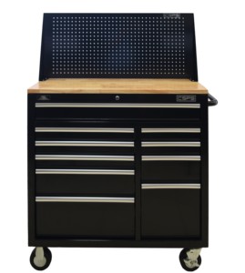 Gabinete de Herramientas de Acero Reforzado con Recubrimiento en Polvo, 10 Cajones, Sistema de Cierre con Llave OEM, Capacidad de Carga de 680 kg, para Almacenamiento en Garaje o Taller - Product Image 2