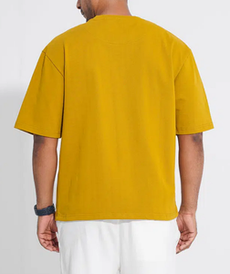 T-shirt Homme Lavé Coupe Décontractée 100% Coton 240 GSM Qualité Supérieure Design Oversize Personnalisé Logo Marque OEM Meilleures Ventes - Product Image 2