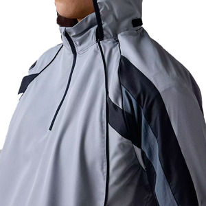 OEM Men Quarter Zip Performance Pullover Lightweight Windbreaker <b>Jacket</b> OEM Sports Sleeve less Option Windbreaker Men's <b>Jackets</b> - Product Image 5