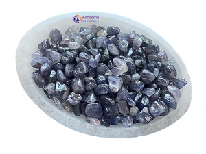 Vente en gros de gravier de cristal d'iolite poli gravé de 3-5 mm, pierre de guérison en vrac pour la décoration intérieure, thème ange, AMAYRA CRYSTALS EXPORTS - Product Image 4