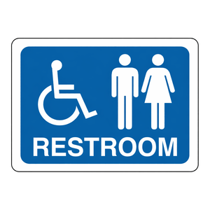 Panneau mural Brady pour toilettes, idéal pour les bureaux et les bâtiments publics – Signalétique intérieure - Product Image 1