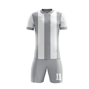 Conjunto de Camiseta de Fútbol Personalizada para Hombre, Cuello en V, Manga Corta, 100% Poliéster, Transpirable, Uniforme de Fútbol para Adultos, Impresión Sublimada - Product Image 2