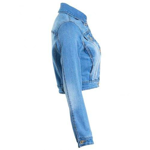 Chaqueta vaquera retro de moda para mujer, estilo ajustado, estilo urbano, ligera y moderna - Product Image 4