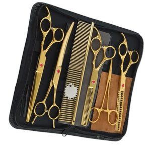 Hair Cutting <b>Scissor</b> Set With Safety Round Tip For <b>Dog</b> Grooming <b>Scissor</b> Pet Set Cutting durable Cleaning Pet Grooming <b>Scissor</b> - Product Image 3