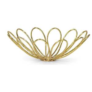 Corbeille à fruits en métal de qualité supérieure pour comptoir de cuisine, rangement de fruits, bol à fruits décoratif en fil métallique pour table à manger, organiseur - Product Image 1