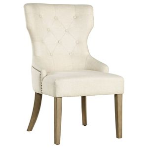 Hiện đại 1PC tufted wingback cong Thùng trở lại ăn uống ghế ấm nâu kết thúc màu be bọc mềm <span class=keywords><strong>Pirelli</strong></span> <span class=keywords><strong>Webbing</strong></span> ăn uống - Product Image 2