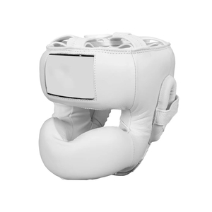 Protège-tête de boxe en cuir MMA pour adultes, impression de logo entièrement personnalisée, dernière arrivée, protège-têtes de boxe réglables et protecteurs - Product Image 3