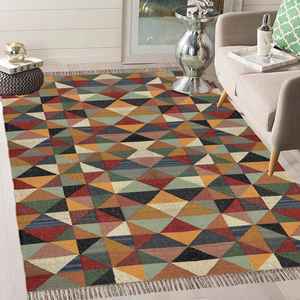 Alfombras Kilim de Yute y Lana Tejidas a Mano, Decoración Ecológica para Piso, Personalizadas para Sala de Estar, Dormitorio y Estudio - Product Image 3