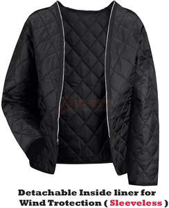 Chaqueta de Motociclista de Cuero Negra Personalizada para Hombre, Estilo Nuevo, Ropa Exterior para Motociclismo, Chaqueta de Cuero PU/Cuero Genuino para Hombre - Product Image 3