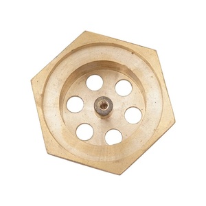 Élément chauffant électrique à bride robuste en laiton poli Lucky Brass, 2 pouces BSP, 6 trous, pour tuyaux de 8,5 mm, usage en construction - Product Image 1