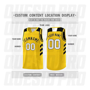 Maillot de basketball réversible de qualité supérieure, le plus vendu, avec broderie par sublimation – Hauts et chemises de sport - Product Image 3