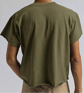 เสื้อยืดผู้ชายทรงบ็อกซี่ แขนสั้น ผ้าฝ้าย 100% ระบายอากาศได้ดี ไม่เป็นขุย ทรงหลวม ไหล่ตก ใส่ได้ทุกวัน - Product Image 2