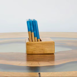 Handmade Luxury Square Blue Resin Eco-Friendly <b>Drink</b> <b>Coaster</b> - Product Image 1