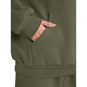 Ensemble de survêtement décontracté pour femmes, sweat-shirt et pantalon à coupe décontractée - Product Image 5