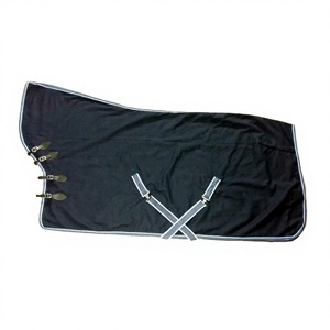 Couverture d'hiver personnalisée pour cheval en laine de haute qualité, col haut, rembourrage en laine et coton, coque en toile maillée avec doublure en nylon - Product Image 1