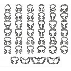 ชุดคลิปหนีบยางสำหรับงานทันตกรรม 40 ชิ้น ผลิตจากเหล็กกล้าไร้สนิมเกรดเยอรมัน ชุดอุปกรณ์ทันตกรรมคละแบบ - Product Image 1