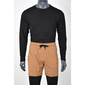 Shorts Awrah 2026 pour hommes, couleur unie, séchage rapide, avec cordon de serrage, taille mi-haute, décontractés, sportifs, OEM - Product Image 5