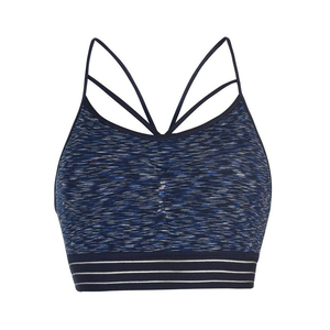 High Quality Custom Made Women's Breathable Plus Size Racerback Sport Bra with Front Logo Medium Support Yoga Fitness Wear - Product Image 2