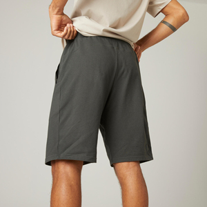 Pantalones Cortos para Hombre Hechos a Medida, Color Sólido, Estilo Bermuda, Secado Rápido, Cintura Elástica, Casuales, de Poliéster, con Bolsillos, Corte Medio, 100% Cómodos - Product Image 2