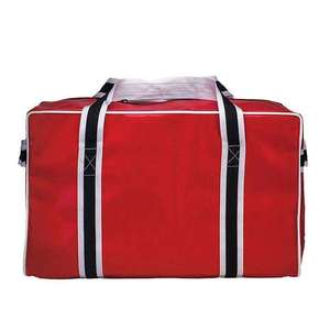 High Quality <b>Navy</b> Blue 600D PVC Duffel <b>Bag</b> – 50-70L Large Capacity Sports Travel <b>Bag</b> with White Trim Custom Logo Printing - Product Image 5