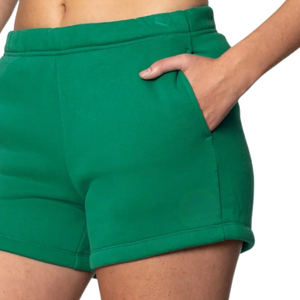 <b>Womens</b> Folded Hem Sweat <b>Shorts</b> Elastic Waist Side Pockets Relaxed Fit <b>Short</b> Length Casual Custom Wholesale Manufacturer Supplier - Product Image 6
