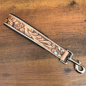 Luxury Genuine Leather Dog Harness Hand Tooled Personalized Pet Accessories-Cowhide Traffic Lead for Dog Training - Product Image 3