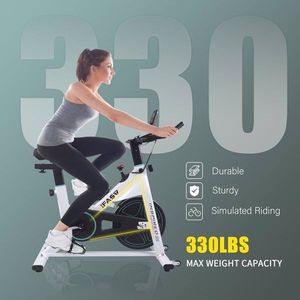 Bicicleta Estática para Interiores con Capacidad de Peso de 300 Libras, Volante de Inercia Pesado de 35 Libras, Monitor LCD, Bicicleta de Ejercicio para Gimnasio en Casa, Entrenamiento Cardiovascular, ROHS - Product Image 4