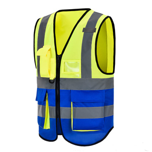 Chaleco de Seguridad de Tela de Malla Transpirable, Logotipo Personalizado, Alta Visibilidad, Ropa de Trabajo para Exteriores, Chaleco Reflectante de Seguridad Nocturna, Fabricante - Product Image 1