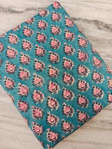 Tissu en coton imprimé au bloc Sanaganeri, tissu imprimé à la main de Jaipur, tissu indien pour robes, fournisseur de tissus en coton en gros - Product Image 4