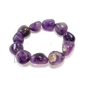Crystal <b>bracelet</b> Amethyst Tumbled <b>Bracelet</b> <b>Beads</b> 14mm Stone Crystal Gemstone Fashion Jewelry <b>Men</b> and - Product Image 2