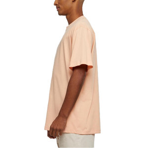 เสื้อยืดผู้ชายสีพีชผ้าฝ้ายคอโอ แขนสั้น ทรงปกติ สไตล์ลำลอง ผ้าเจอร์ซีย์ถัก - Product Image 5