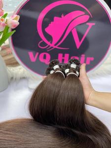 100% Extensions de pointes plates à la kératine vietnamienne Super Double Drawn Usine de cheveux humains Meilleur prix de gros - Product Image 6