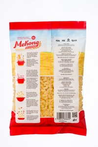 Macarrones Cortos Amarillos Premium 400g, Pasta de Arroz Sin Azúcar, Baja en Sodio, Sin Conservantes, Fabricante OEM ODM de Vietnam - Product Image 3