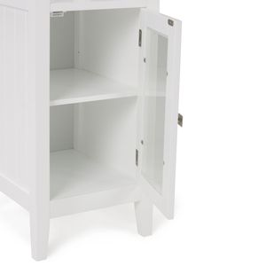 Torre portaoggetti da bagno Pure White Acadian, eleganti mensole per il bagno - Product Image 6