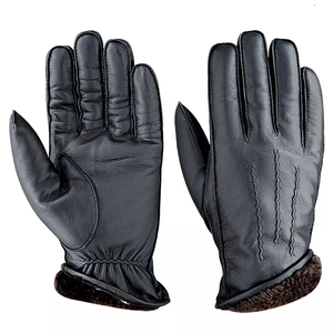 Gants en cuir véritable pour le froid, protection quotidienne des mains avec doublure intérieure douce - Product Image 5