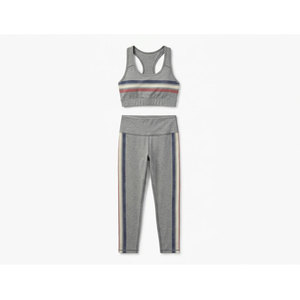 Conjuntos de Yoga para Mujer Tallas Grandes, con Logotipo Personalizado, Reversibles, Sin Costuras, Transpirables, Cintura Elástica, 2 Piezas, Novedad - Product Image 1
