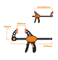 Pince de serrage industrielle et domestique en plastique moulé par injection double couche, réglable, antidérapante et durable, fournie directement par l'usine