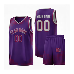 High Quality Custom Basketball Uniform – 100% <b>Polyester</b> Sublimated Team Jersey & <b>Shorts</b> - Product Image 2