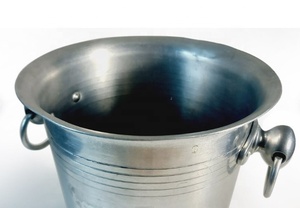 Enfriador de champán personalizable con soporte de mesa Cubo de refrigeración para vino espumoso y enfriador de vino de champán para Bebidas frías - Product Image 3
