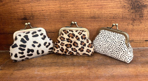 กระเป๋าใส่เหรียญขนาดเล็กพิมพ์ลายสัตว์สำหรับผู้หญิงกระเป๋าหนังแท้ขนาดเล็กกระเป๋าแฟชั่นหนังแท้คลิปกระเป๋าสตางค์ขนาดเล็กพร้อมหัวเข็มขัด - Product Image 4