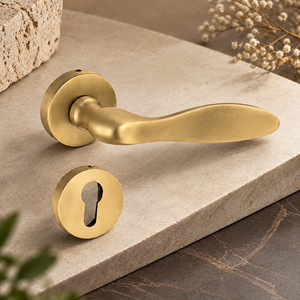 Manija de palanca suave antigua con diseño de rosa, herraje decorativo para puertas interiores residenciales, comerciales y arquitectónicas - Product Image 4