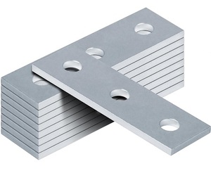 Heneng 9-Pack 3 Hole Flat Splice <b>Plates</b> for 1-5/8" Strut Channel, Heavy-Duty Connector Bracket, 1/4" Thick Steel Construction - Product Image 1