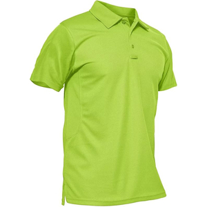 Polo de golf bicolore pour homme, col contrastant, manches courtes, respirant, coupe extensible - Product Image 1