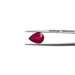 Rubis naturels de Bangkok, formes poire calibrées 9x13mm, pierres précieuses de rubis naturelles facettées en vrac pour la fabrication de bijoux, prêtes à l'emploi - Product Image 5